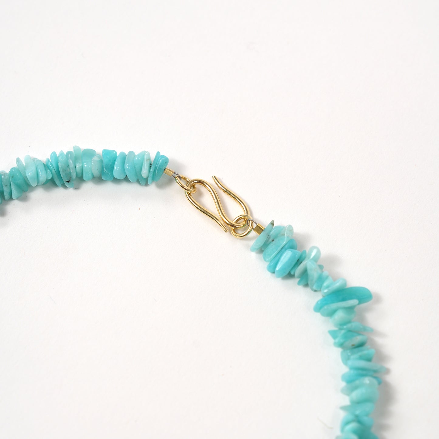 Blue Lagoon | Edelsteinkette mit Amazonit & Bergkristall Anhänger