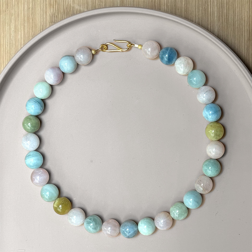 Bubble Gum | Edelsteinkette mit Beryll