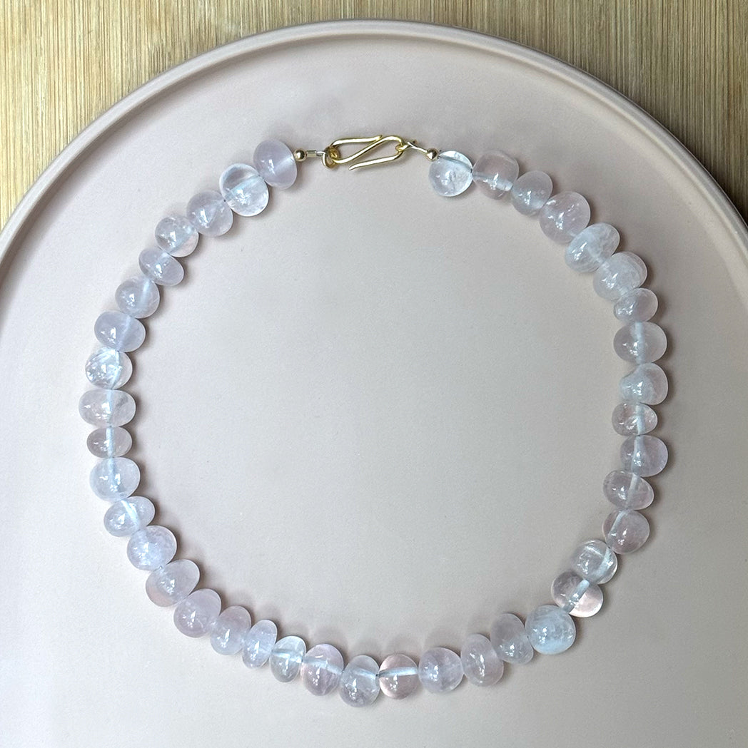 Desert Rose | Edelsteinkette mit Rosenquarz