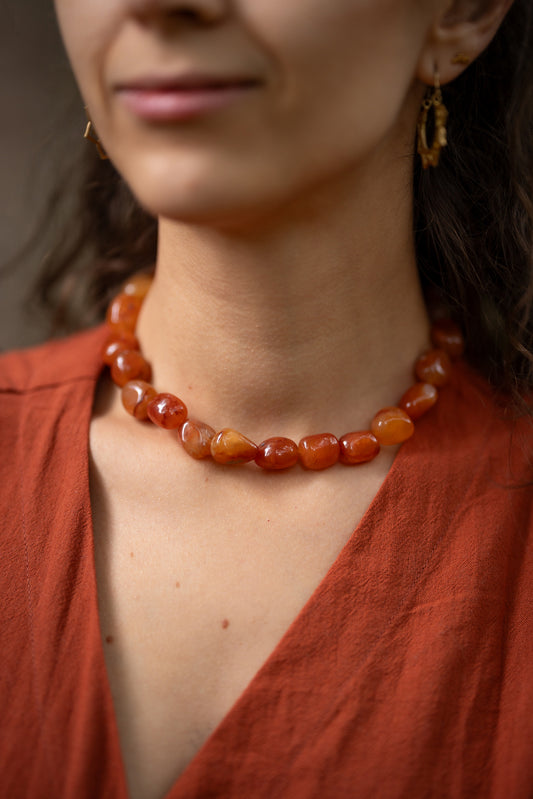 Roca Roja | Edelsteinkette mit Carneol