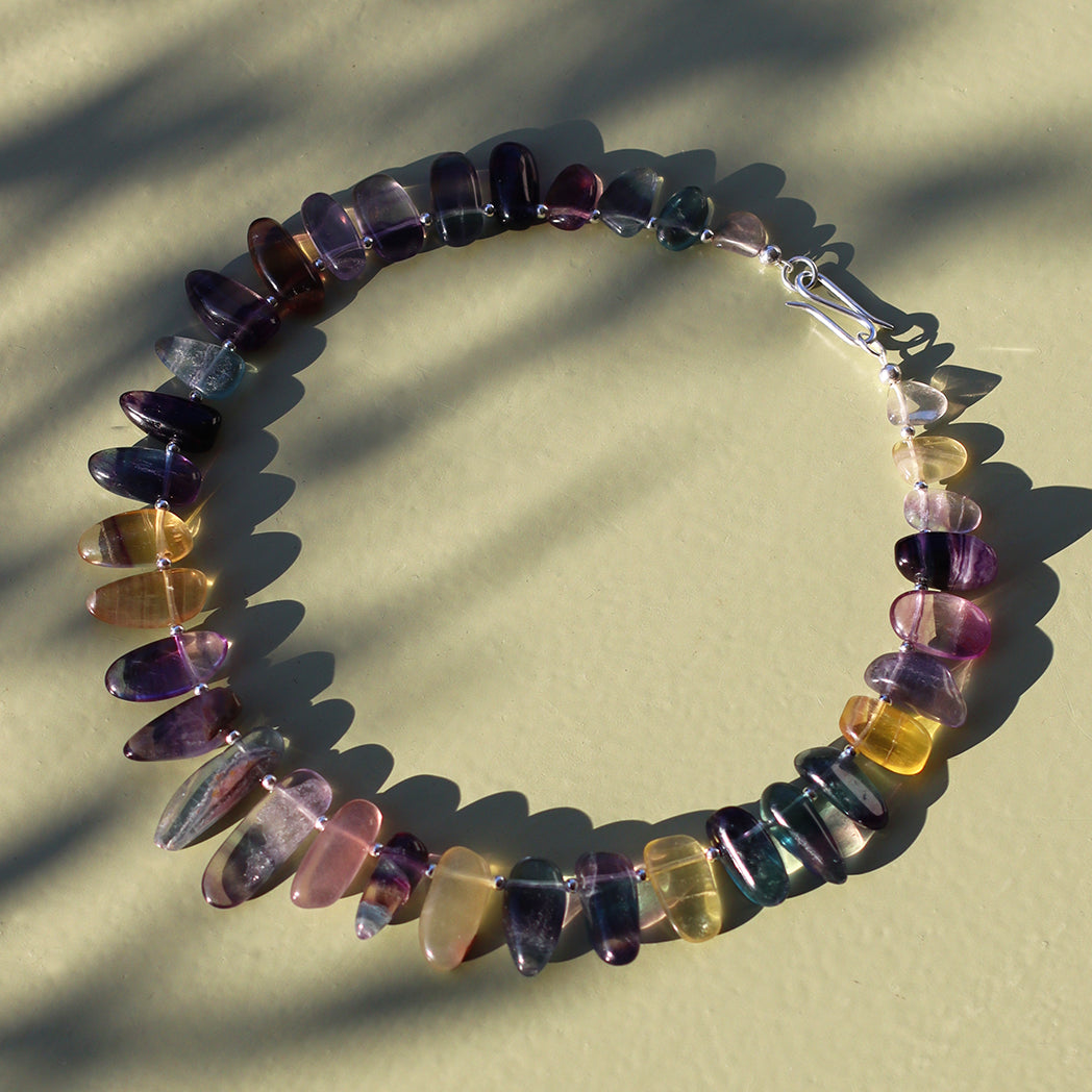 Aurora | Edelsteinkette mit Fluorid