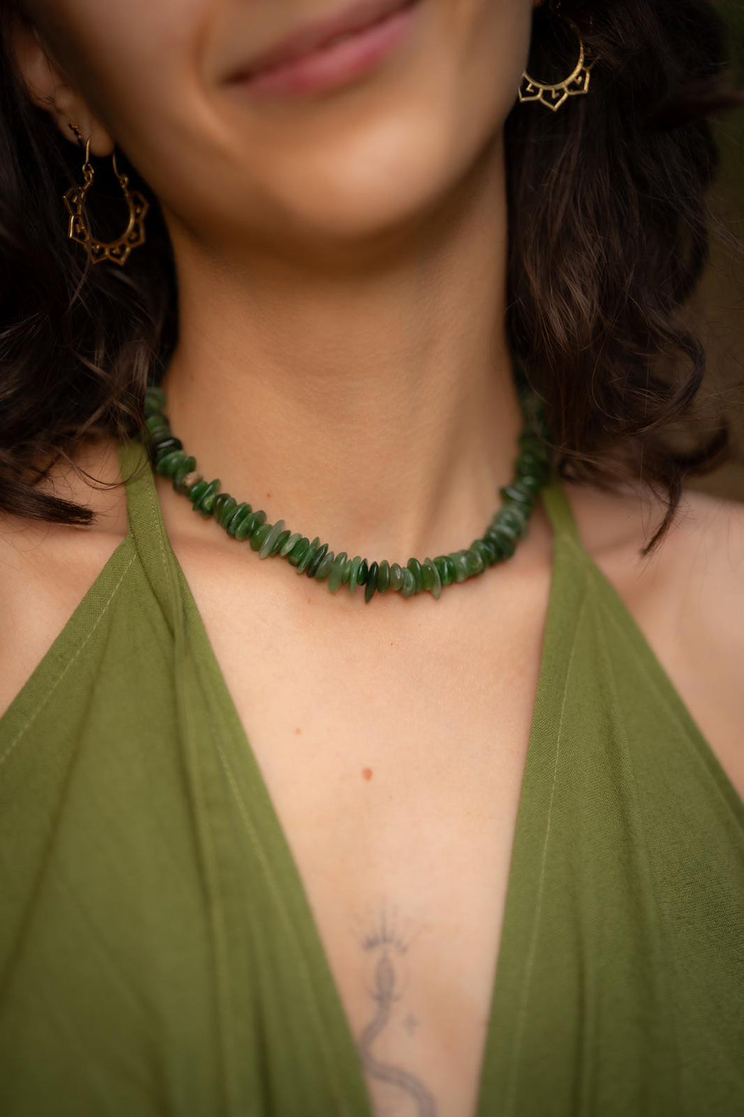 Mossa Fe | Edelsteinkette mit kanadischer Jade