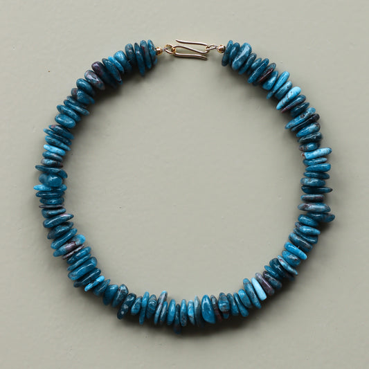 Deep Blue | Edelsteinkette mit Apatit