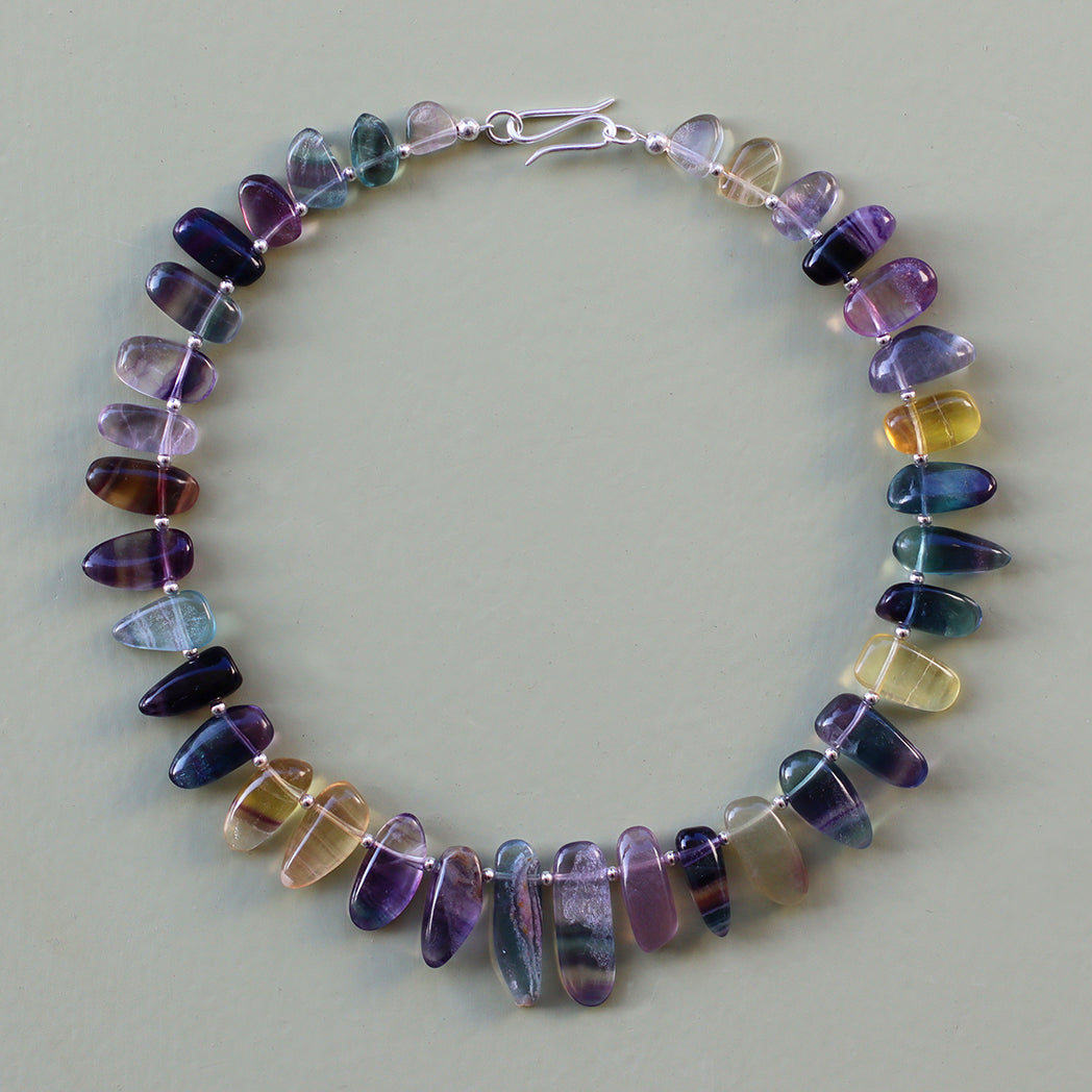 Aurora | Edelsteinkette mit Fluorid