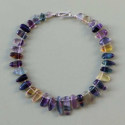 Aurora | Edelsteinkette mit Fluorid