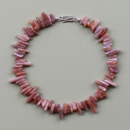 Lune de Sang | Edelsteinkette mit orangenem Mondstein