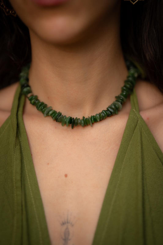 Mossa Fe | Edelsteinkette mit kanadischer Jade